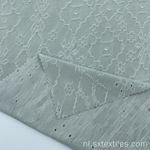 polyester spandex enkele jacquard gebreide stof